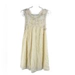 Entro Cream Mini lace boho sleeveless dress S flowy romantic feminine Swiss dot Photo 1