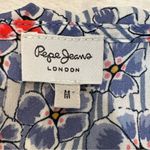 Pepe Jeans  Summer Blue and Red Floral Romper with Ruffled Hem Photo 2