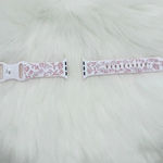 New Floral Design Apple Watch Bands 42mm 44mm 45mm 49mm Pink Bundle 1 Photo 2