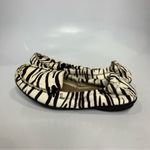 Hush Puppies zebra striped calf hair slip on loafers black white womens size 7 Photo 3