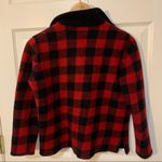 EUC Lauren Ralph Lauren Buffalo Plaid 1/4 zip Sweater Red Size L Photo 1