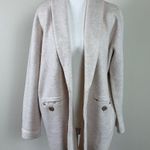J.Crew Camille Merino Wool Oversized Open Blazer Cardigan in Oatmeal Size Small Photo 2