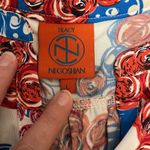 Tracy Negoshian Tunic Top Size Large Red Blue Gold Beach Colorful Photo 4