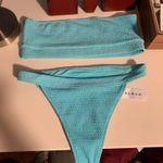 Pacsun Blue Scrunch Bikini Size M Photo 2