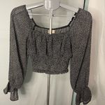 Altar'd State Altar’d State Black Floral Women's Top size small Photo 0