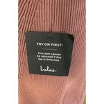 Lulus ~ NWT ~  ~ Time to Twirl Mauve Ribbed Short Sleeve Skater Mini Dress ~ XS Photo 4