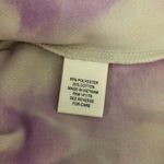 Kirious  Womens Reverse Stitch Sweatshirt Tie Dye Crew Neck Purple Ivory Size XS Photo 3