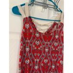 Pink Rose  Vintage Maxi Dress Floral Print Sleeveless‎ Casual Red Size L Photo 1