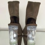 Charlotte Russe Beige Sock Clear Heels NEW Photo 4