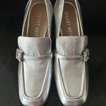 Stuart Weitzman silver buckle shoes size 9 Photo 1