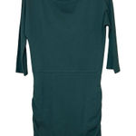 Synergy Organic Clothing Womens Cotton Blend Long Sleeve Mini Dress Green Size M Size M Photo 0