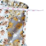 Boohoo  Strapless Patchwork Dress in Cream and brown Size 8 Photo 3