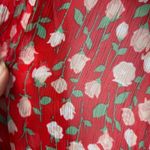 The Kooples Dress Womens Size Medium Feminine Rose Floral Ruffle Pleats Pretty Photo 8