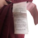 Madewell Mulberry Wine Oversized Short-Sleeve Slip Midi Dress Plissé Size XS Photo 14