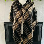 100% acrylic poncho Black Size undefined Photo 0