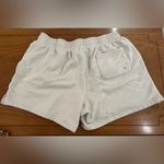 Nike Sportswear French Terry Lounge Shorts Women’s Large Beige Drawstring Swoosh Photo 3