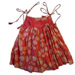 Free People  Molly Pink Floral Tunic Tank Size XS Babydoll Boho Y2K Bloomcore Photo 5