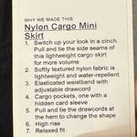 Lululemon Nylon Cargo Mini Skirt Black Size Large NWT Photo 8