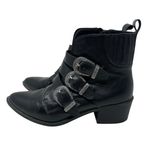 Steve Madden Bark Buckle Western Boho Style Leather Pointed Toe Ankle Boots 7.5 Photo 2