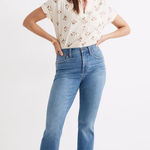 Madewell Women's Cali Demi Boot Jeans in Light Blue Size 31 Photo 0
