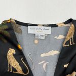 Never Fully Dressed Running Wild Lindos Dress Black Printed Size 2 Photo 2