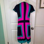 Lilly Pulitzer  Sweater Dress Isabella Knit  Colorblock Navy Pink Teal Women Sz M Photo 2