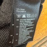 H&M Black Merino Wool V Neck Long Sleeve Sweater Women's Size L Photo 4