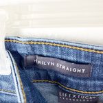 NYDJ Marilyn Medium Wash High Rise Ripped Straight Leg Jeans, Size 14 Photo 3