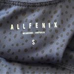 ALLFENIX Women’s Size S Navy Blue Black Dots Adjustable Racerback Sports Bra Photo 2