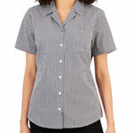 Karen Scott  Women's Black and White Gingham Button Down Shirt Size S Photo 0