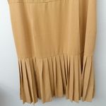 L'ATISTE BY AMY | Tan Pleated Sleeveless Drop Waist Dress Empire Waist | 2X Photo 2
