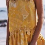 Free People  Deserted Island Mini Dress size large NWT Photo 0