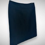 Tory Burch  Women's‎ 6 Abbigail Wool Pencil Skirt Solid Black Classic Minimalist Photo 2