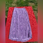 Gianni Bini Women Purple Skirt 6 Snake White Rayon Vintage Spring Summer Light Photo 3