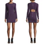 Elizabeth and James  Women's Sz 0 Rudi Plum Sheath Mini Long Sleeve Casual Dress Photo 1
