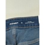 Old Navy  High-Rise Denim Skirt Raw Hem Button Front Dark Wash Women's Size 12 Photo 4