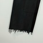 RE/DONE  Levi’s High Rise Wide Legs Raw Hem Distressed Black Denim Jeans 28 Photo 3