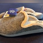 Dearfoams 🩶🩶 Gray Slippers with Cream Lining size US 9-10🩶❤️‍🔥 Photo 0