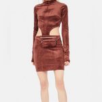 Velour Mini Dress With Fanny Pack Photo 1