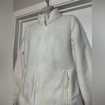 Talbots White Sherpa Women’s Full Zip Jacket Classic Cozy Warm Coat Size Small Photo 5