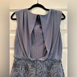 Adrianna Papell Mini Gray Lace Dress Party Cocktail Size 4 Photo 4