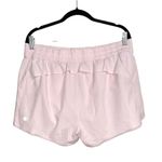 Athleta Hustle 3” Pink Athletic Perforated Shorts LARGE Photo 1