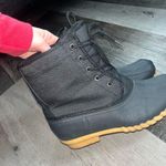 Black Duck Boots with Gum Sole Size 8 Photo 1