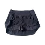 Athleta  Run With It Skort‎ Womens Small Black Tennis Golf Pickleball Active Photo 2