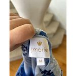 J.Marie Sky Blue Embroidered Floral Mexican Style Shift Dress Size M Photo 4