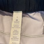 Lululemon  Shorts Womens 2 Gray On The Fly MR Drawstring Waist Striped Workout Photo 3