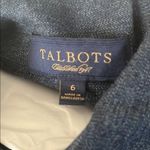 Talbots Women's Dark Denim Button Down Shirt Photo 1