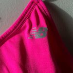 New Balance  Hot Pink Cropped Ribbed Adjustable Sports Bra Tank Top Size XL Photo 1