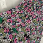 Vtg 80s Sunset Joi Lee Multicolor Floral Satin Georgette Midi Dress Resortwear Pink Size undefined Photo 8