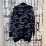 NY & Co black gray camo cocoon oversized cardigan Photo 4